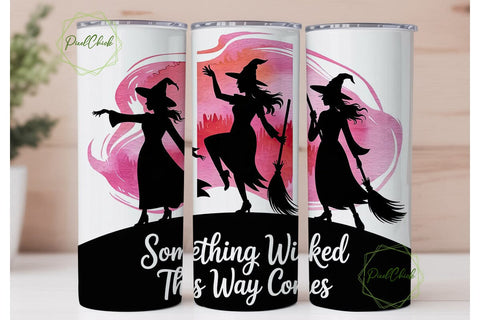 Something Wicked Tumbler Wrap Sublimation PixelChick 