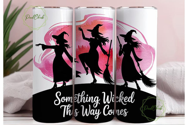 Something Wicked Tumbler Wrap Sublimation PixelChick 
