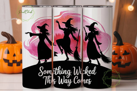 Something Wicked Tumbler Wrap Sublimation PixelChick 