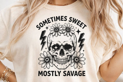 Sometimes Sweet Mostly Savage SVG SVG DesignDestine 