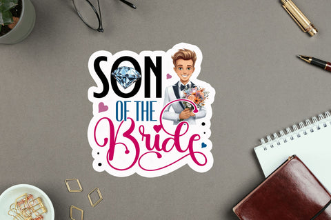 Son of the bride Sticker Design Sublimation Regulrcrative 