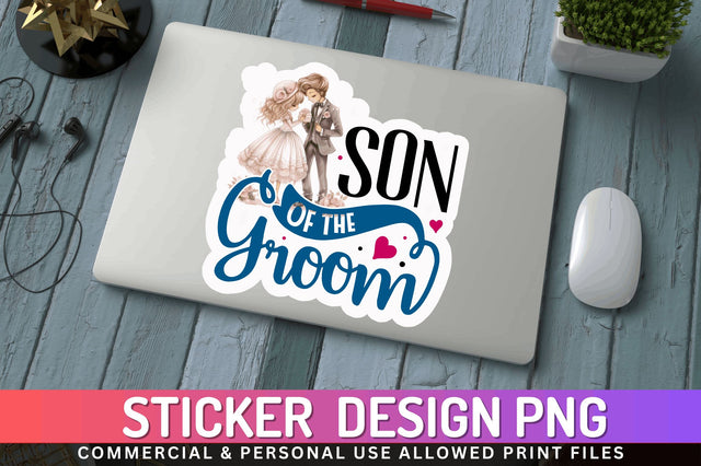 Son of the bride Sticker Design Sublimation Regulrcrative 
