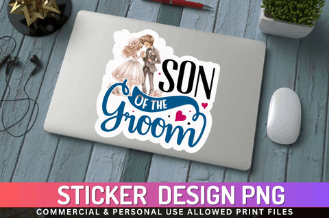 Son of the bride Sticker Design Sublimation Regulrcrative 