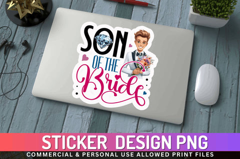 Son of the bride Sticker Design Sublimation Regulrcrative 