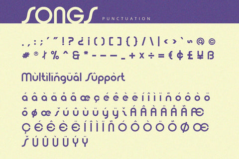 Songs - Sans Serif Font Font Alpaprana Studio 