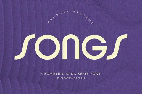 Songs - Sans Serif Font Font Alpaprana Studio 