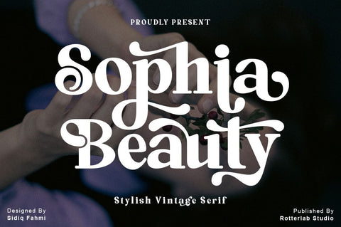 Sophia Beauty - A Modern Serif Font Font Rotterlab studio 