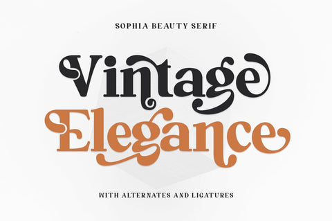 Sophia Beauty - A Modern Serif Font Font Rotterlab studio 