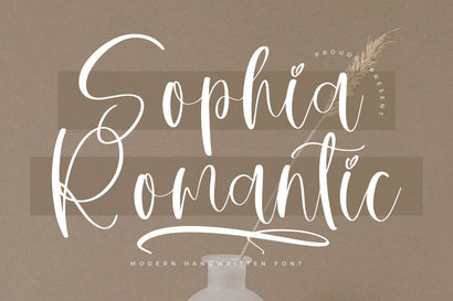 Sophia Romantic - Modern Handwritten Font Font Letterena Studios 