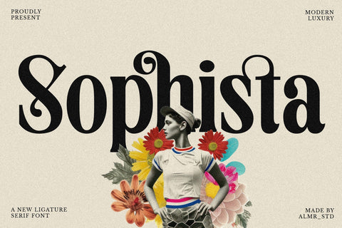 Sophista - Ligature Serif Font Font studioalmeera 