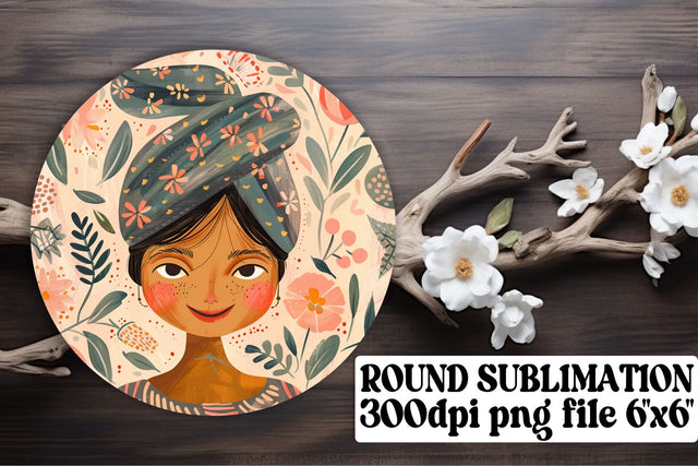 Sophisticated Lady Ornament - Sublimation Keychain Sublimation afrosvg 