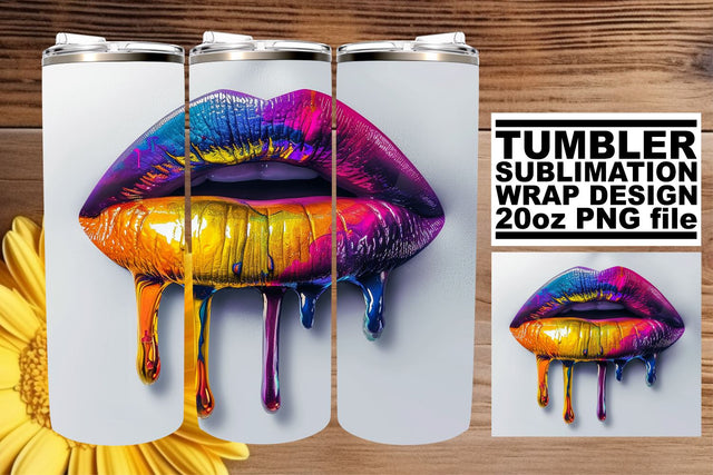 Sophisticated Lips Sublimation Tumbler Sublimation afrosvg 