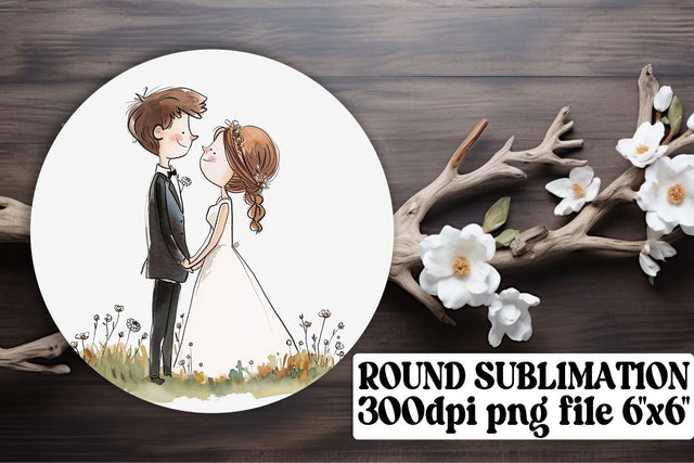 Sophisticated Wedding Car Coaster Sublimation Bundle Sublimation afrosvg 