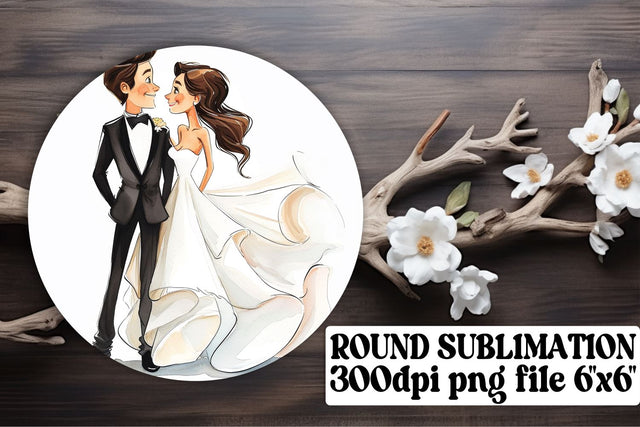 Sophisticated Wedding Car Coaster Sublimation Pack Sublimation afrosvg 