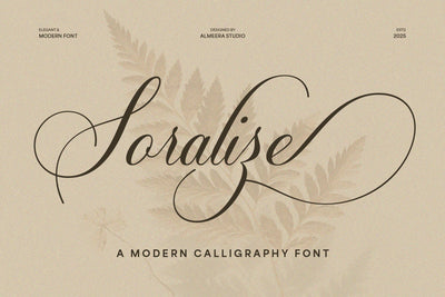 Soralize - A Modern Calligraphy Font Font studioalmeera 