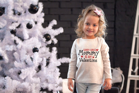 Sorry Girls Mommy is My Valentine, Kids Valentines SVG SVG CraftLabSVG 