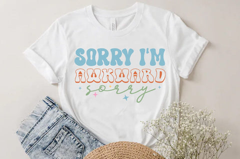Sorry i am awkward sorry Svg, Funny Quote T-shirt SVG FiveStarCrafting 