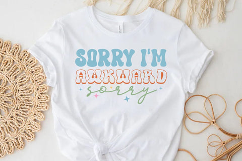 Sorry i am awkward sorry Svg, Funny Quote T-shirt SVG FiveStarCrafting 