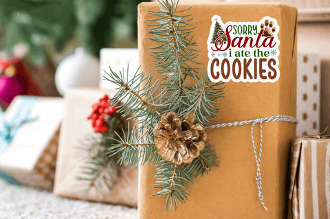 Sorry santa i ate the Stickers Design Sublimation Regulrcrative 