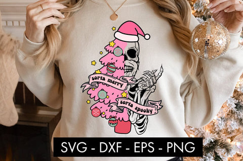 Sorta Merry Sorta Spooky SVG Cut File SVG Freeling Design House 