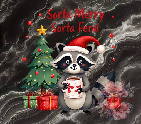 Sorta Santa, Christmas Feral, Digital Download, Sublimation Art, Holiday PNG, Feral Christmas, Unique Christmas, Festive Graphics Sublimation Li Zamperini 