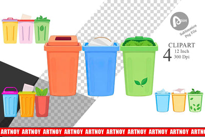Sorting Bins Clipart Sublimation artnoy 