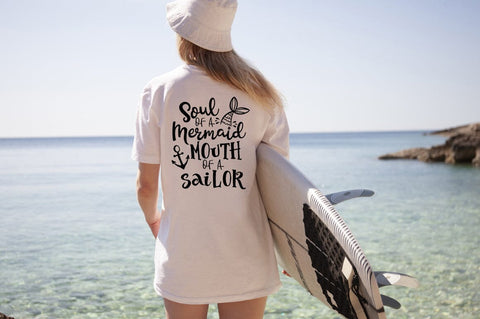 Soul Of A Mermaid Mouth Of A Sailor Funny SVG SVG Pickled Thistle Creative 