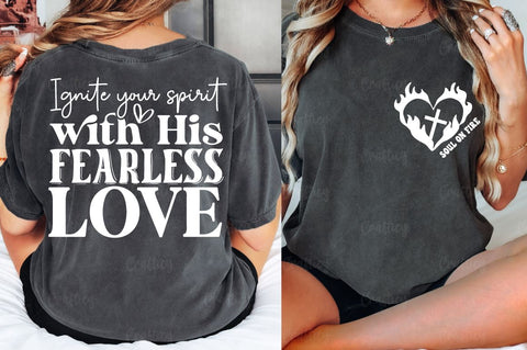 Soul on fire Front and Back SVG T shirt Design SVG Designangry 