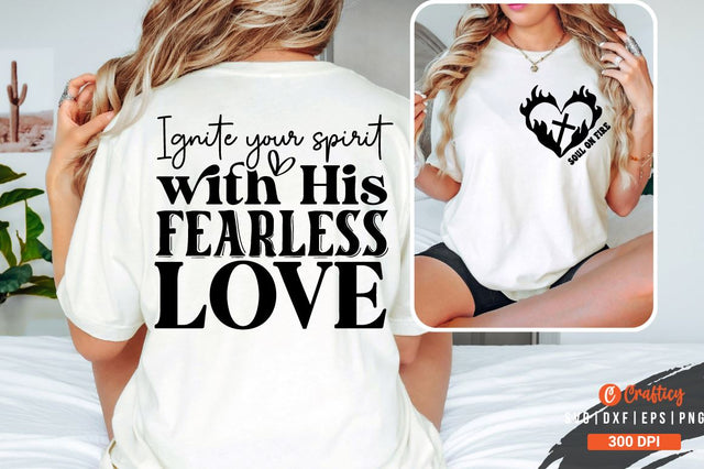 Soul on fire Front and Back SVG T shirt Design SVG Designangry 