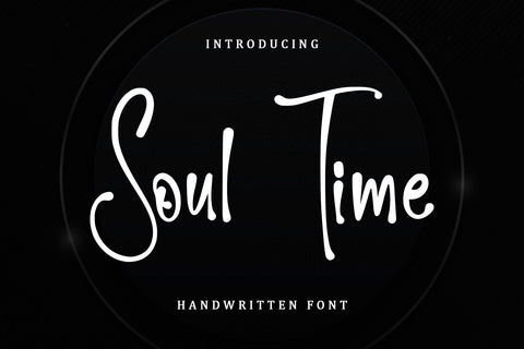 Soul Time - Handwritten Font Font Sakha Design Studio 