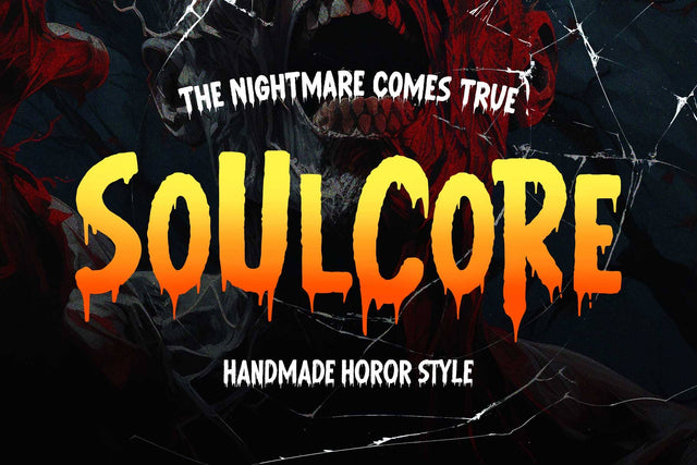 Soulcore Horror Display Font Font Arterfak Project 