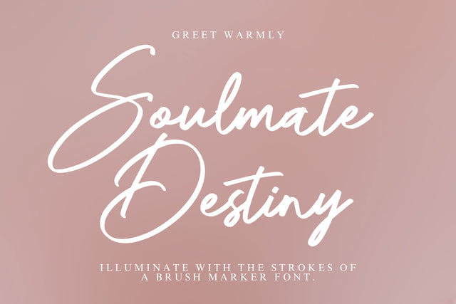 Soulmate Destiny Font gatype 