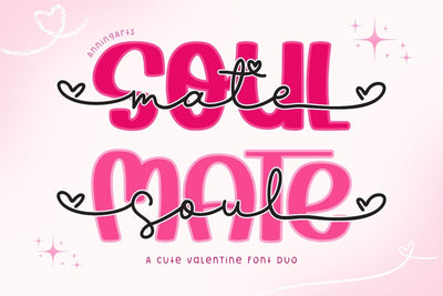 Soulmate - Font Duo Font AnningArts Design 