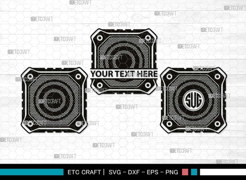 Sound Box Monogram, Sound Box Silhouette, Sound Box SVG, Speakers Svg, Speaker Box Svg, Speaker Boombox Svg, Loudspeaker Svg, SB00533 SVG ETC Craft 