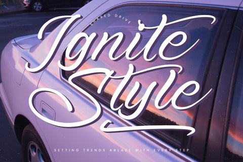 Sound Vinyls - Natural Calligraphy Font Font Letterena Studios 