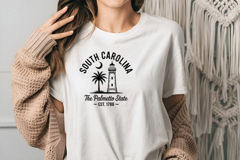 South Carolina The Palmetto State Est. 1788 SVG Angelina750 
