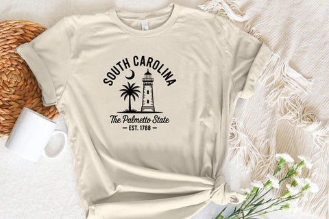 South Carolina The Palmetto State Est. 1788 SVG Angelina750 