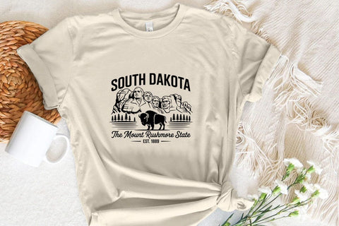 South Dakota The Mount Rushmore State Est. 1889 SVG Angelina750 