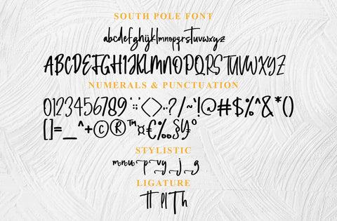 South Pole Handwritten Font Yuby 