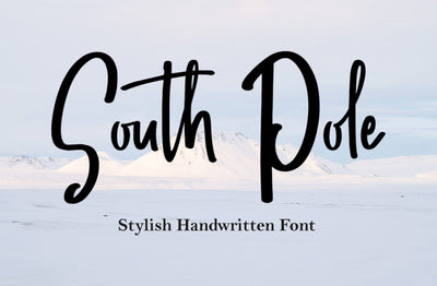 South Pole Handwritten Font Yuby 