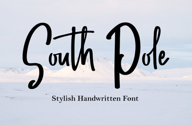 South Pole Handwritten Font Yuby 