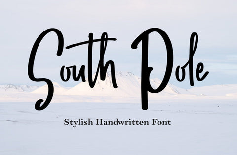 South Pole Handwritten Font Yuby 