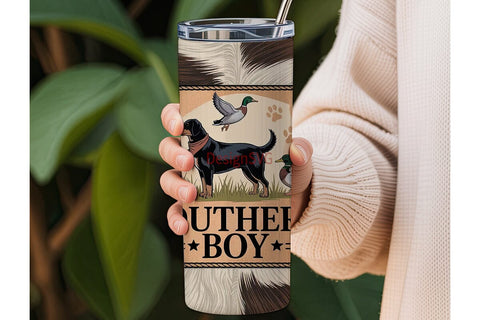 Southern Boy Hunting 20oz Tumbler Wrap Sublimation DesignSVG 