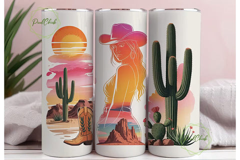 Southern Girl 20oz Tumbler Wrap Sublimation PixelChick 