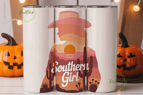 Southern Girl 20oz Tumbler Wrap Sublimation PixelChick 