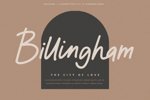 Southing - Handwritten Font Font Alpaprana Studio 