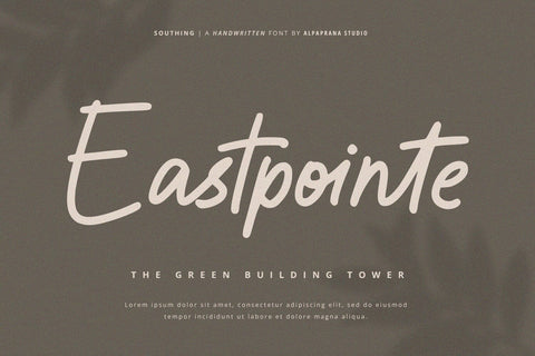 Southing - Handwritten Font Font Alpaprana Studio 