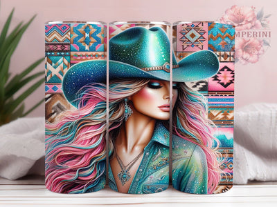 Southwest Cowgirl Aztec Tumbler Wrap, Aztec Western Tumbler, Country Girl Tumbler Wrap, 20oz Tumbler Sublimation, Southwest Tumbler Design, Digital Tumbler Wrap, Rodeo Tumbler Sublimation Li Zamperini 