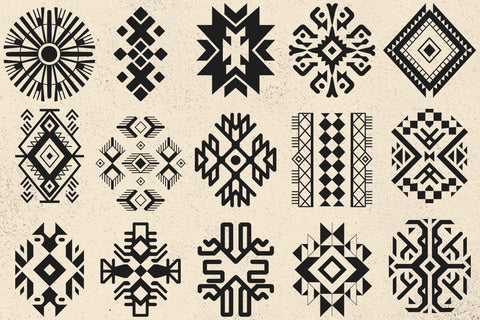 Southwestern Aztec Pattern SVG Bundle, Western Files SVG DesignDestine 