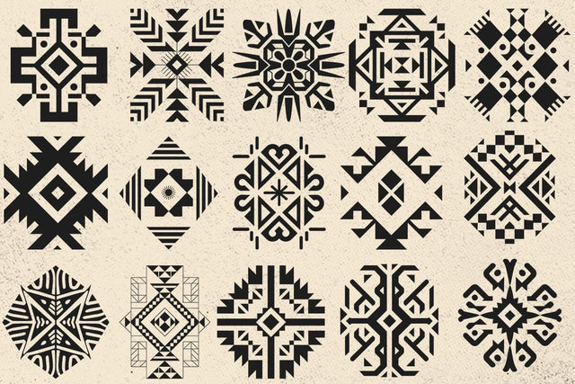 Southwestern Aztec Pattern SVG Bundle, Western Files SVG DesignDestine 